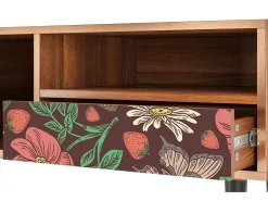 Mueble de TV - 115х59х48 cm - T3 - Alice in Wonderland, Nogueira^ Móvel De Tv