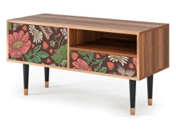 Mueble de TV - 115х59х48 cm - T3 - Alice in Wonderland, Nogueira^ Móvel De Tv