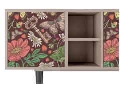 Móvel De Tv* Mueble de TV - 150х69х41 cm - T5 - Alice in Wonderland, Latte Bege