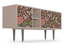 Móvel De Tv* Mueble de TV - 150х69х41 cm - T5 - Alice in Wonderland, Latte Bege