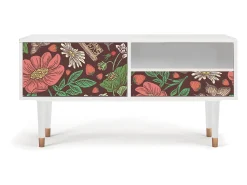 Mueble de TV - 115х59х48 cm - T3 - Alice in Wonderland, Branco^ Móvel De Tv