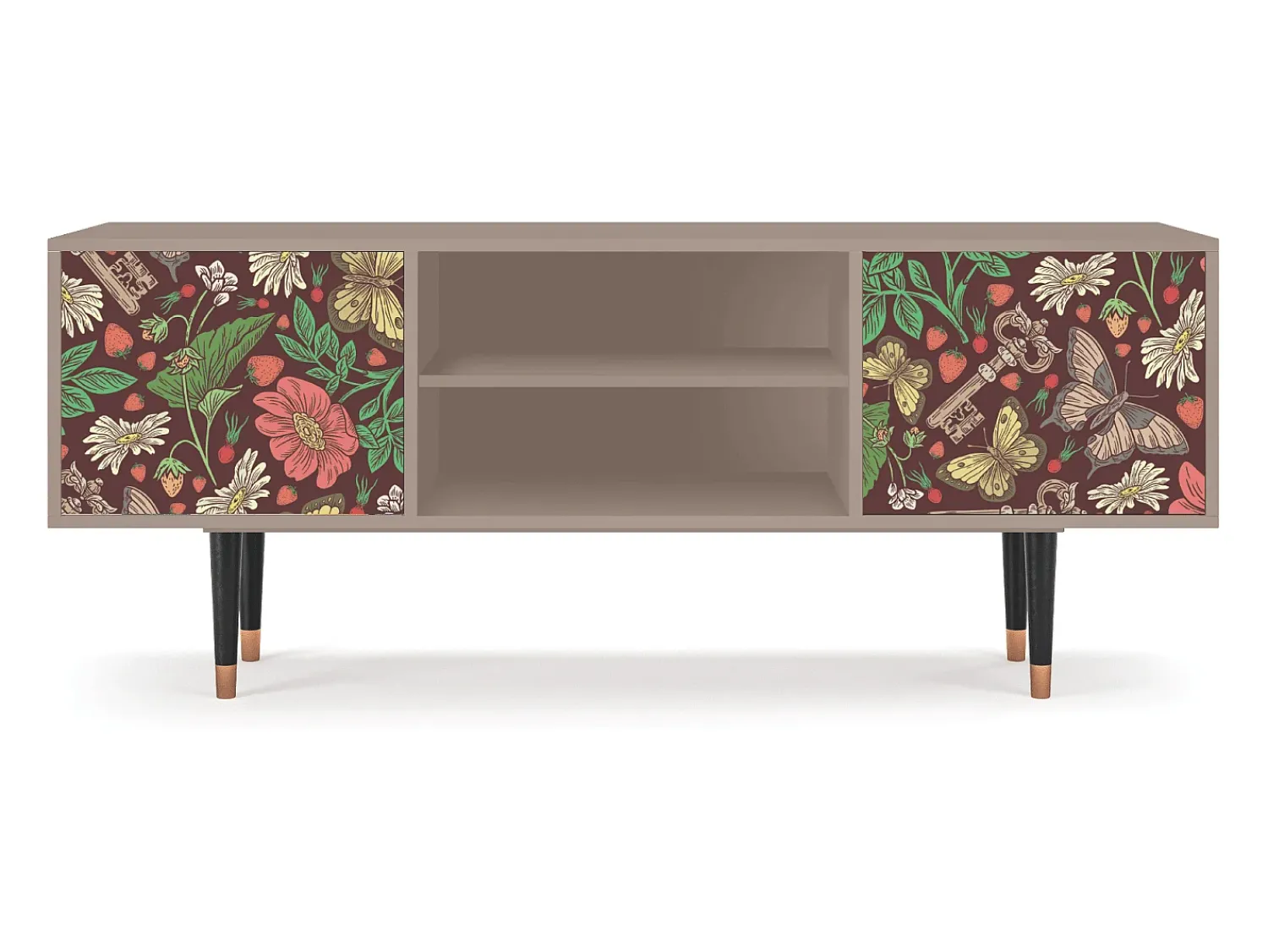 Móvel De Tv* Mueble de TV - 170х69х48 cm - T2 - Alice in Wonderland, Latte Bege