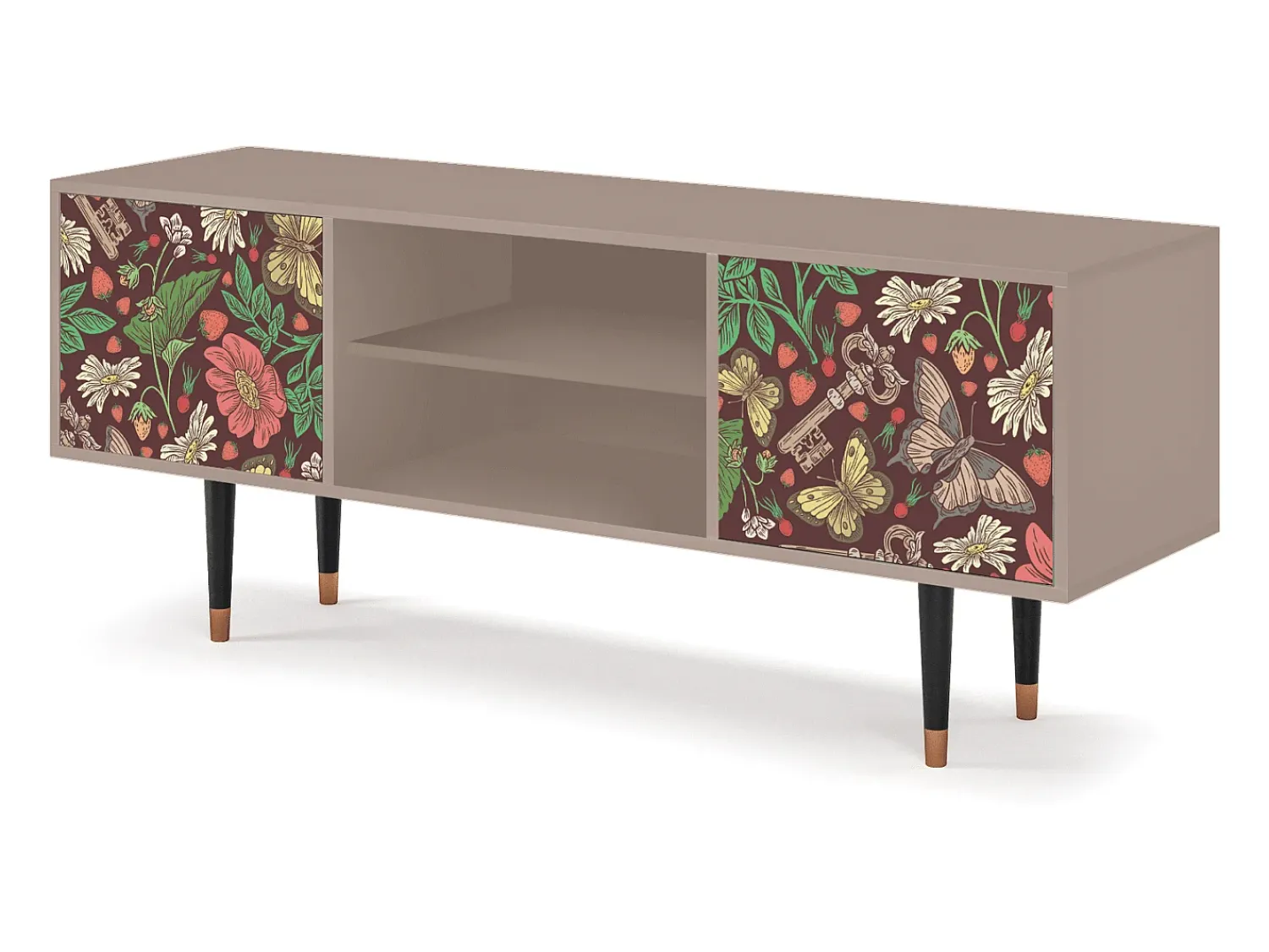 Móvel De Tv* Mueble de TV - 170х69х48 cm - T2 - Alice in Wonderland, Latte Bege