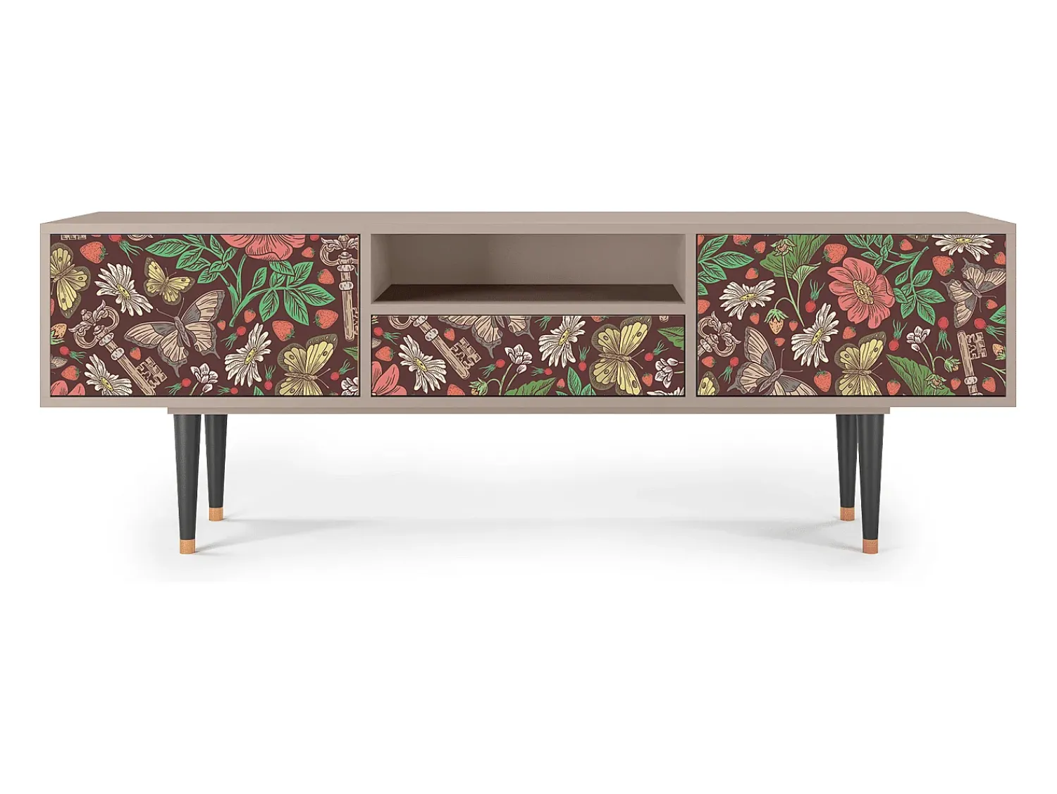 Best Mueble de TV - 170х59х41 cm - T6 - Alice in Wonderland, Latte Bege