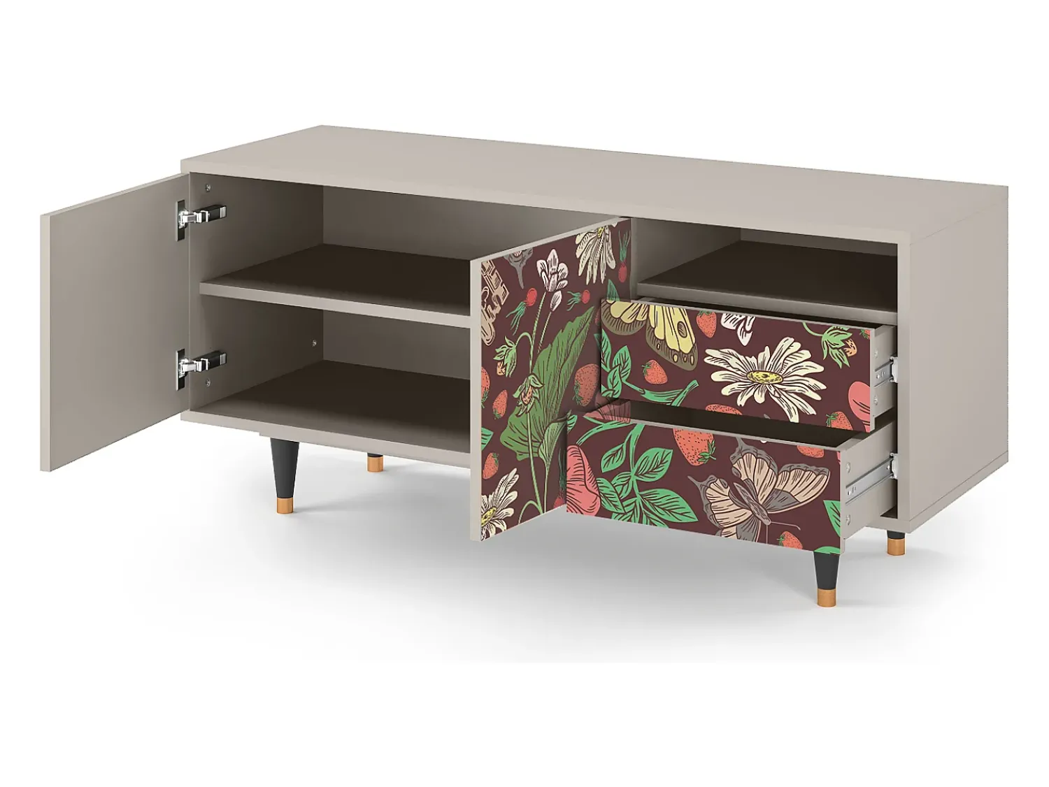 Mueble de TV - 125х56х41 cm - T7 - Alice in Wonderland, Areia^ Móvel De Tv