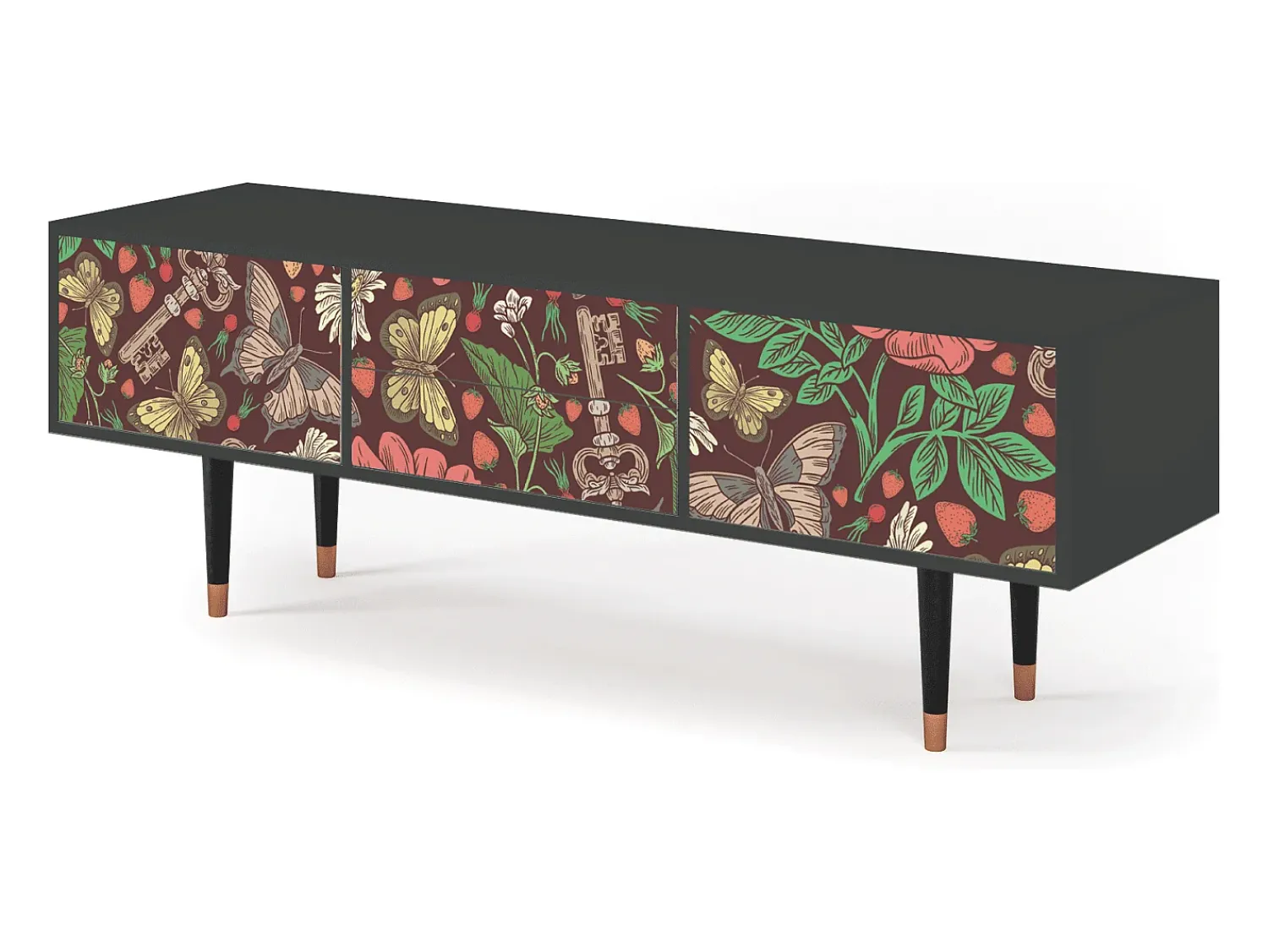 Mueble de TV - 170х59х48 cm - T4 - Alice in Wonderland, Antracite^ Móvel De Tv