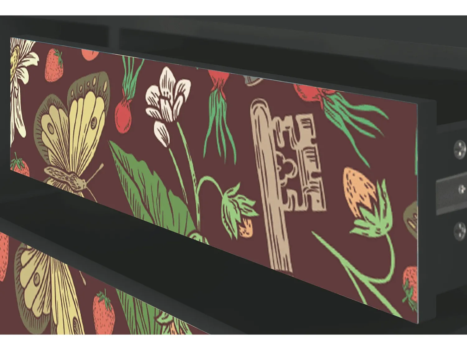 Mueble de TV - 170х59х48 cm - T4 - Alice in Wonderland, Antracite^ Móvel De Tv
