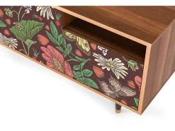 Móvel De Tv| Mueble de TV - 125х56х41 cm - T7 - Alice in Wonderland, Nogueira Castanho