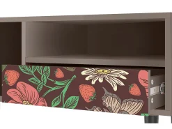 Mueble de TV - 115х59х48 cm - T3 - Alice in Wonderland, Latte^ Móvel De Tv