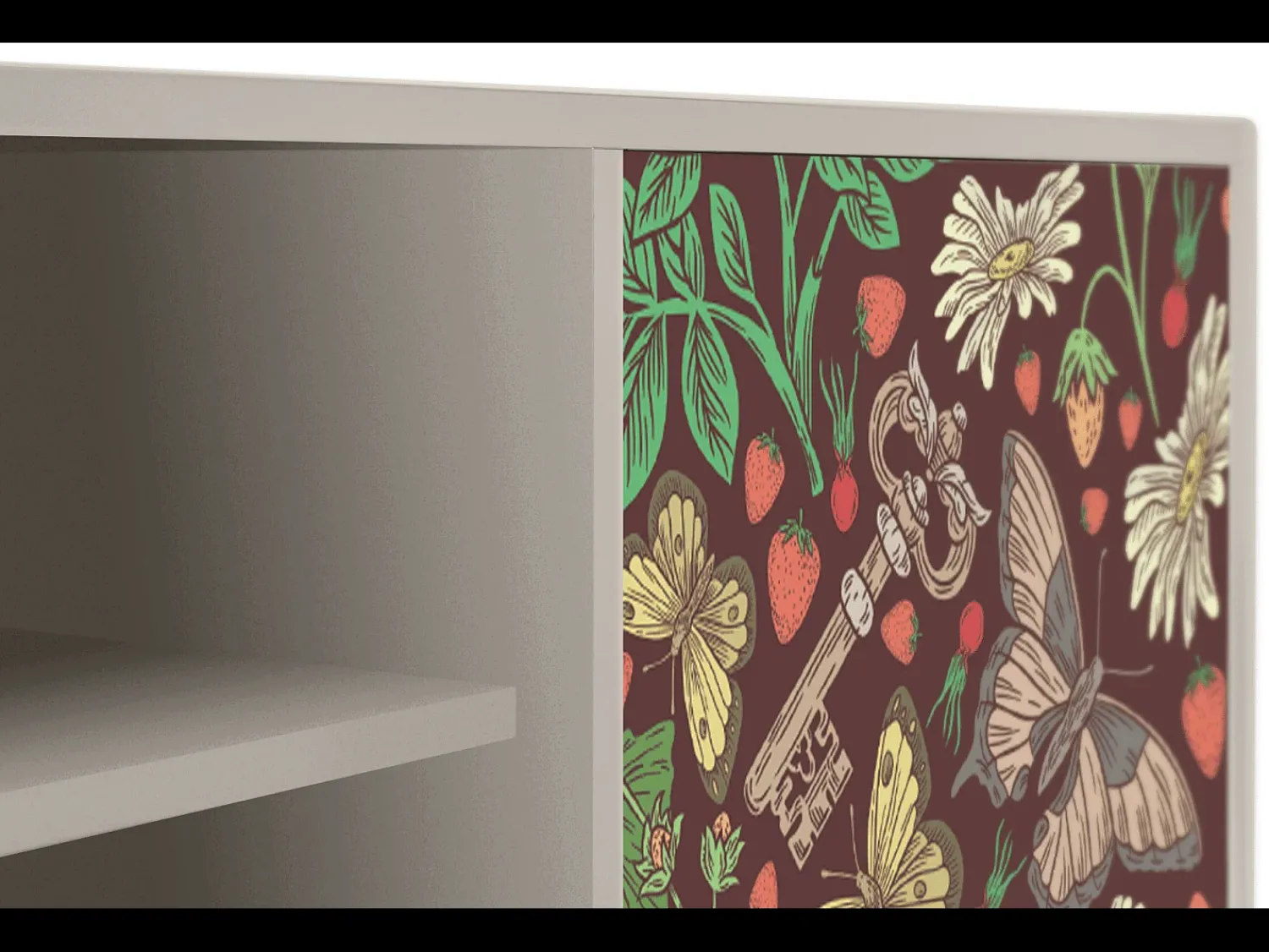 Mueble de TV - 170х69х48 cm - T2 - Alice in Wonderland, Areia^ Móvel De Tv