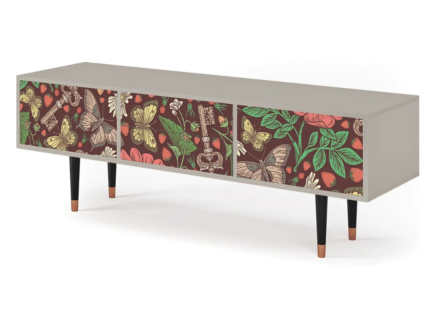 Móvel De Tv| Mueble de TV - 170х59х48 cm - T4 - Alice in Wonderland, Areia Bege