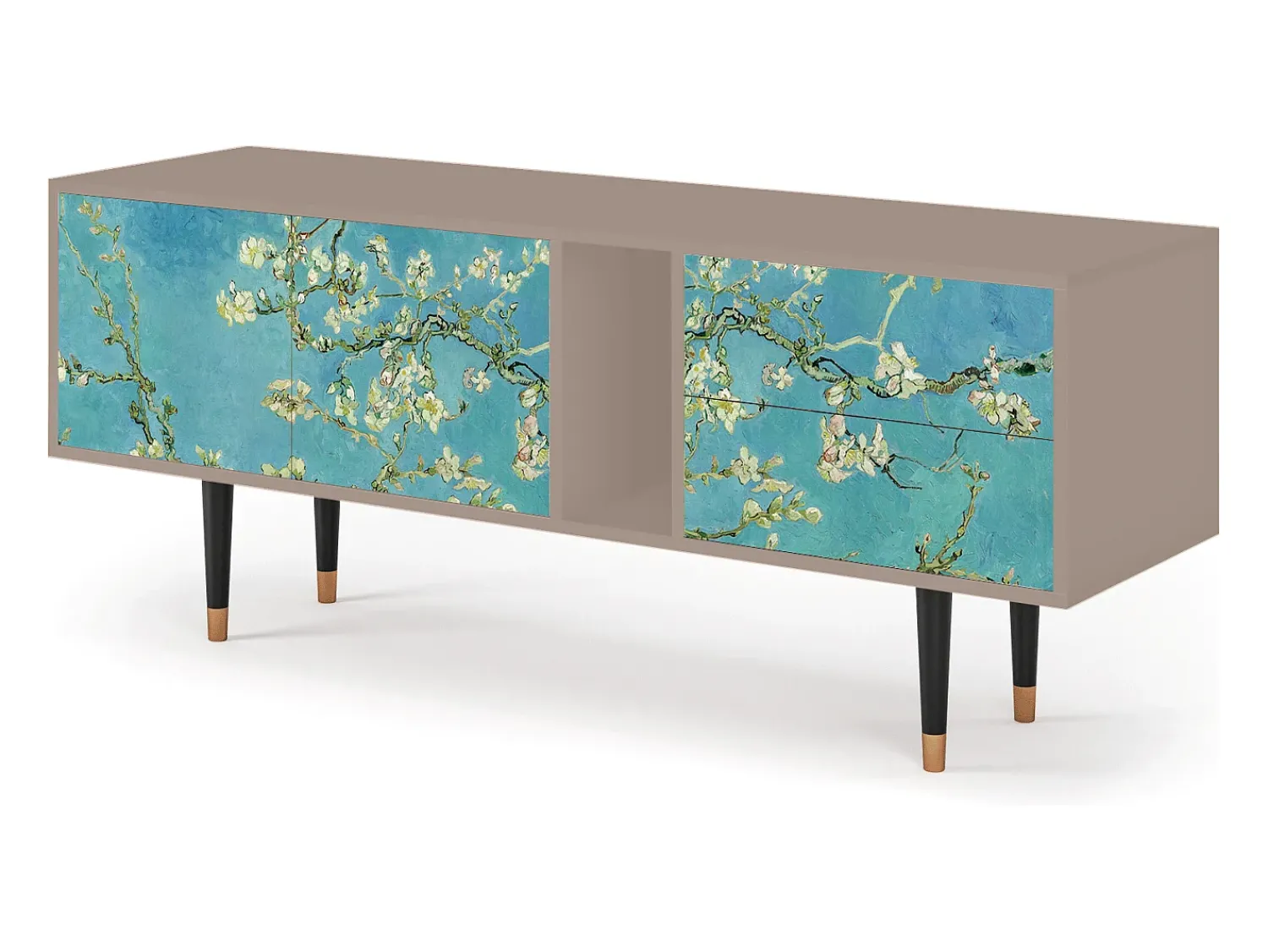 Móvel De Tv| Mueble de TV - 170х69х48 cm - T1 - Almond Blossom, Latte Bege