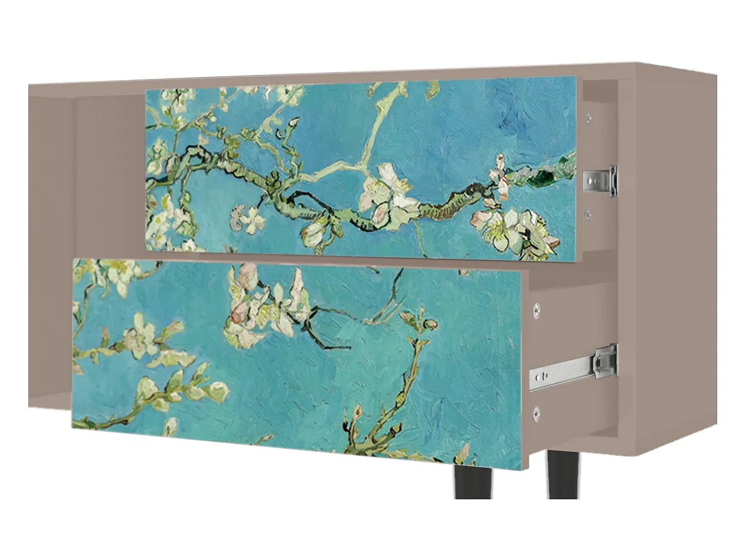 Móvel De Tv| Mueble de TV - 170х69х48 cm - T1 - Almond Blossom, Latte Bege