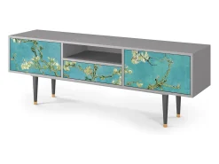 Móvel De Tv* Mueble de TV - 170х59х41 cm - T6 - Almond Blossom, Cinza Cinzento
