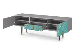 Móvel De Tv* Mueble de TV - 170х59х41 cm - T6 - Almond Blossom, Cinza Cinzento