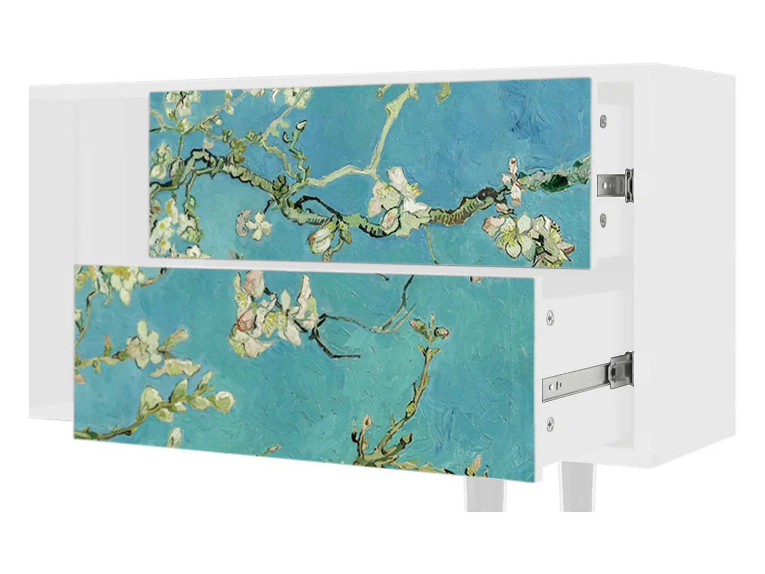 Online Mueble de TV - 170х69х48 cm - T1 - Almond Blossom, Branco Bege