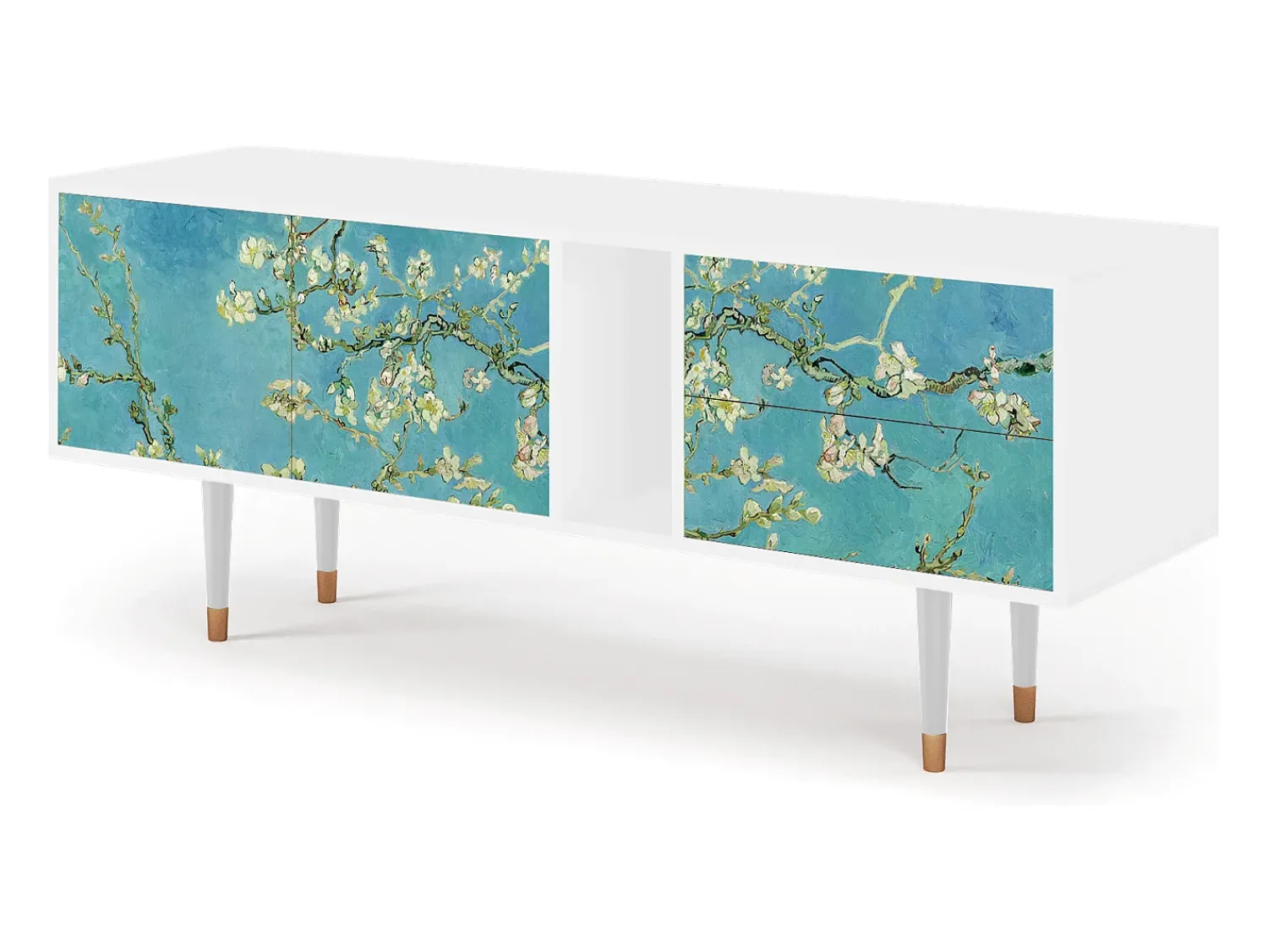Online Mueble de TV - 170х69х48 cm - T1 - Almond Blossom, Branco Bege