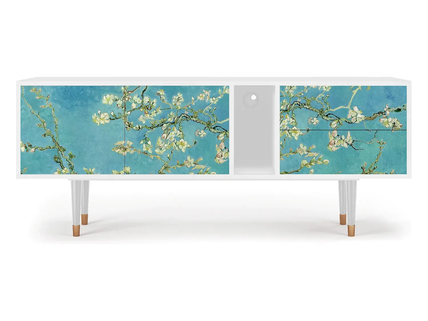 Online Mueble de TV - 170х69х48 cm - T1 - Almond Blossom, Branco Bege