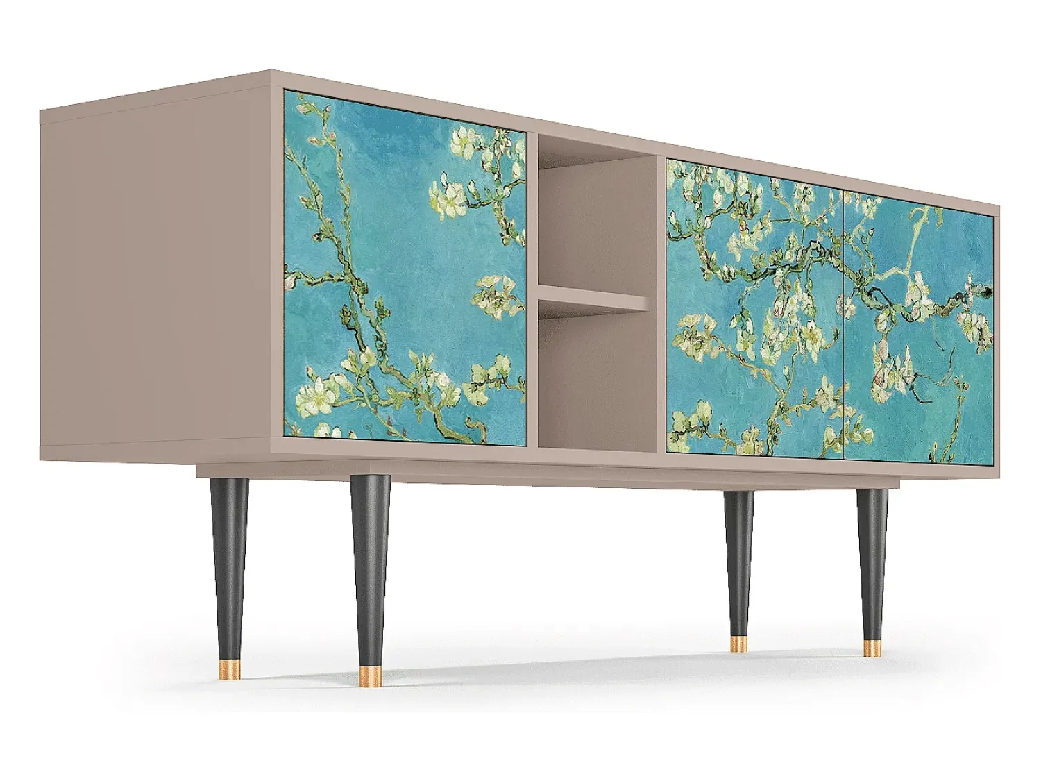 Móvel De Tv* Mueble de TV - 150х69х41 cm - T5 - Almond Blossom, Latte Bege