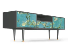 Móvel De Tv| Mueble de TV - 170х59х41 cm - T6 - Almond Blossom, Antracite Cinza antracite