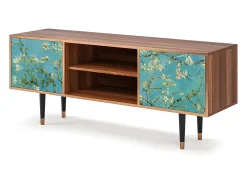 Móvel De Tv* Mueble de TV - 170х69х48 cm - T2 - Almond Blossom, Nogueira Castanho