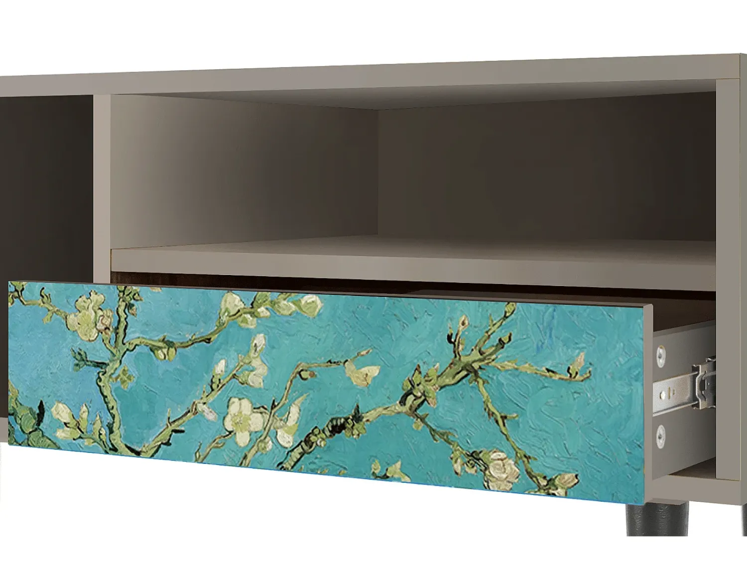 Mueble de TV - 115х59х48 cm - T3 - Almond Blossom, Areia^ Móvel De Tv