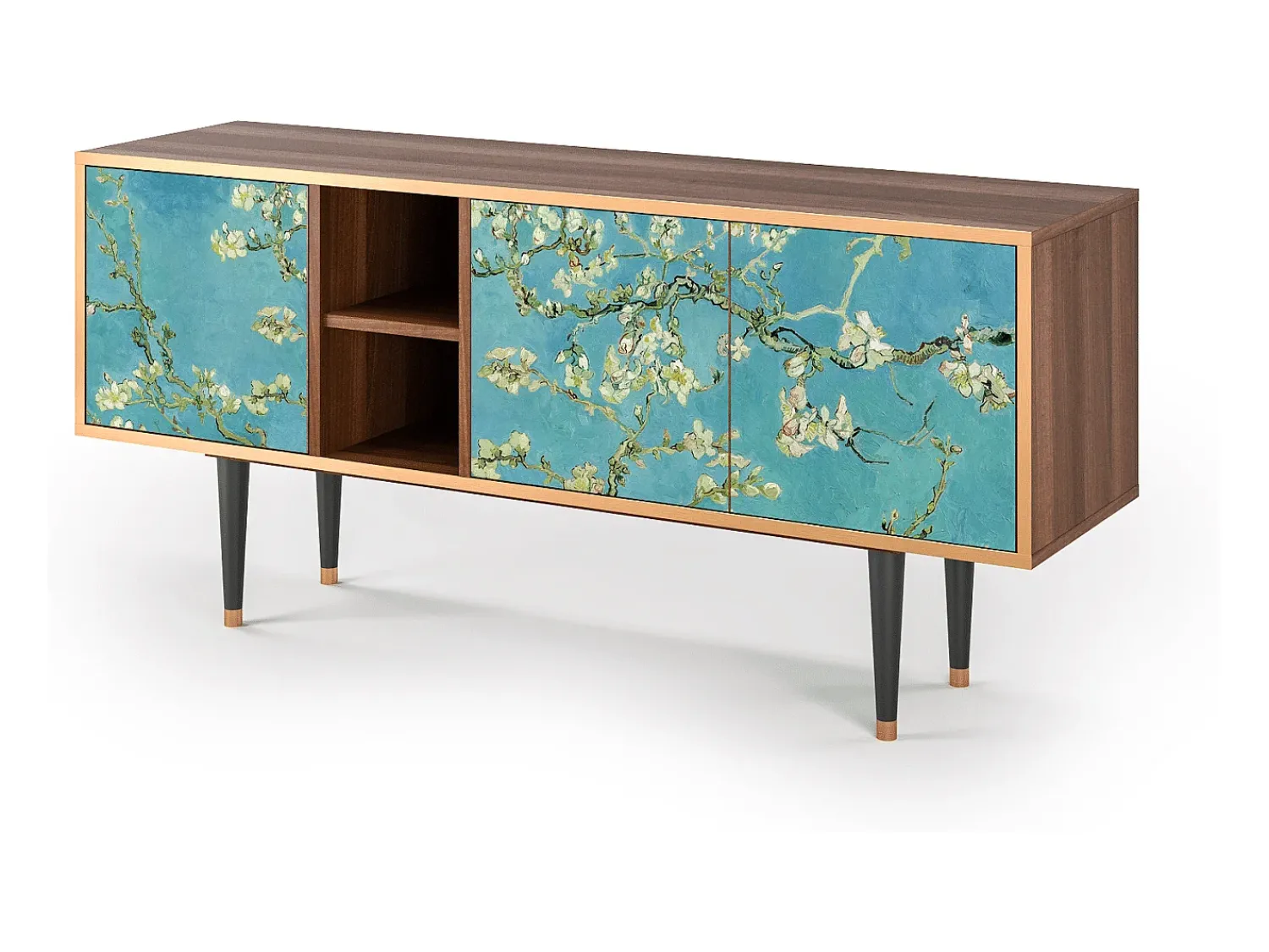 Mueble de TV - 150х69х41 cm - T5 - Almond Blossom, Nogueira^ Móvel De Tv