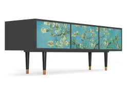 Móvel De Tv* Mueble de TV - 170х59х48 cm - T4 - Almond Blossom, Antracite Cinza antracite