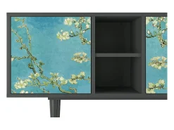 Mueble de TV - 150х69х41 cm - T5 - Almond Blossom, Antracite^ Móvel De Tv