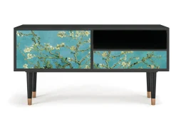 Móvel De Tv| Mueble de TV - 115х59х48 cm - T3 - Almond Blossom, Antracite Cinza antracite