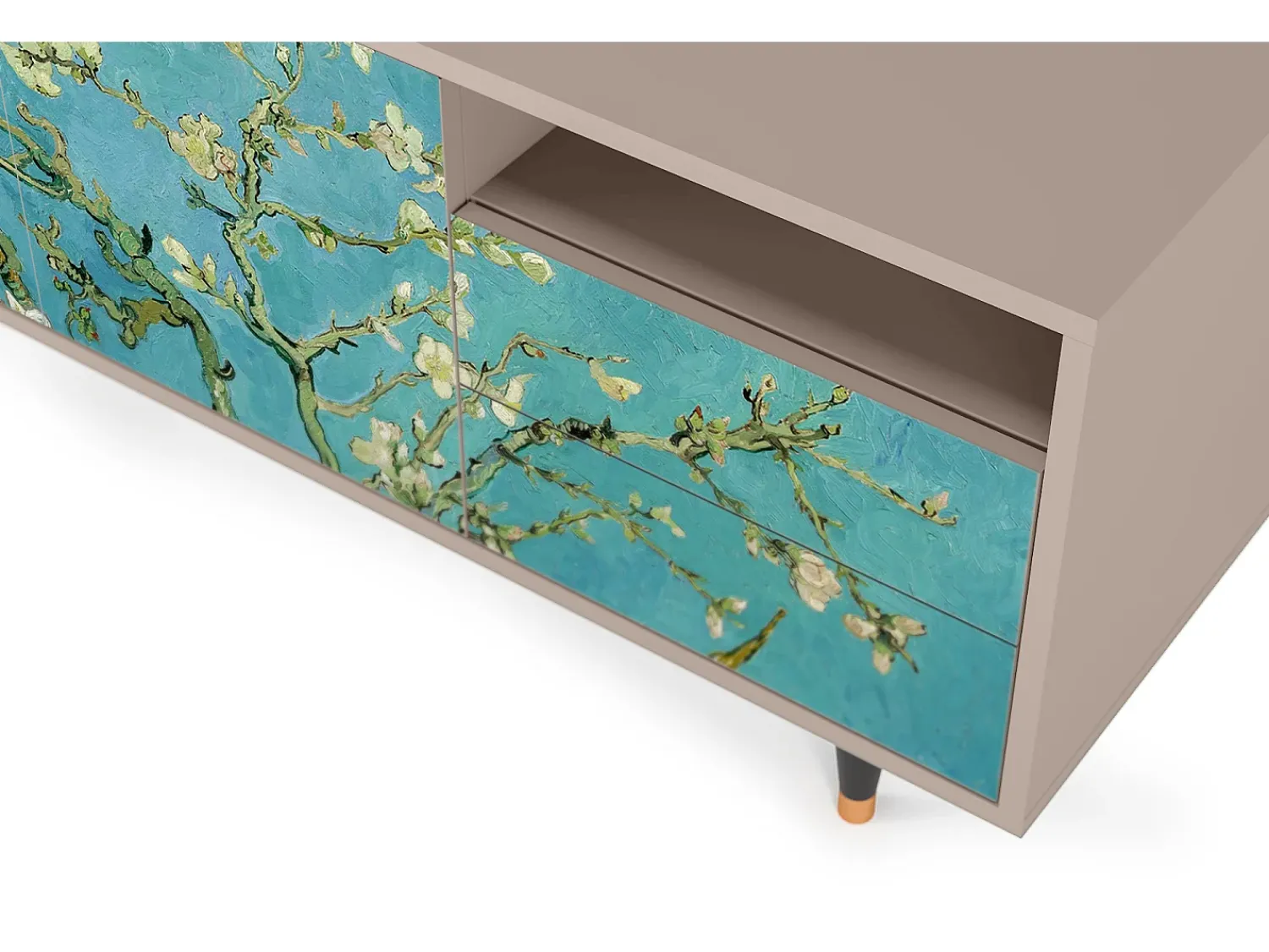 Mueble de TV - 125х56х41 cm - T7 - Almond Blossom, Latte^ Móvel De Tv