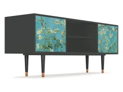 Móvel De Tv* Mueble de TV - 170х69х48 cm - T2 - Almond Blossom, Antracite Cinza antracite