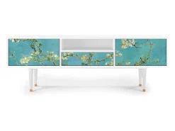Móvel De Tv| Mueble de TV - 170х59х41 cm - T6 - Almond Blossom, Branco Bege
