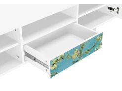 Móvel De Tv| Mueble de TV - 170х59х41 cm - T6 - Almond Blossom, Branco Bege