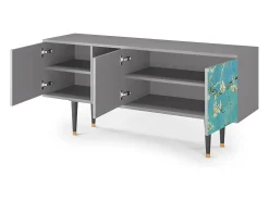 Móvel De Tv* Mueble de TV - 150х69х41 cm - T5 - Almond Blossom, Cinza Cinzento