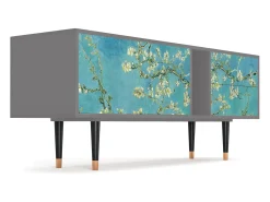 Móvel De Tv| Mueble de TV - 170х69х48 cm - T1 - Almond Blossom, Cinza Cinzento