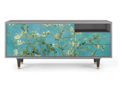 Hot Mueble de TV - 125х56х41 cm - T7 - Almond Blossom, Cinza Cinzento