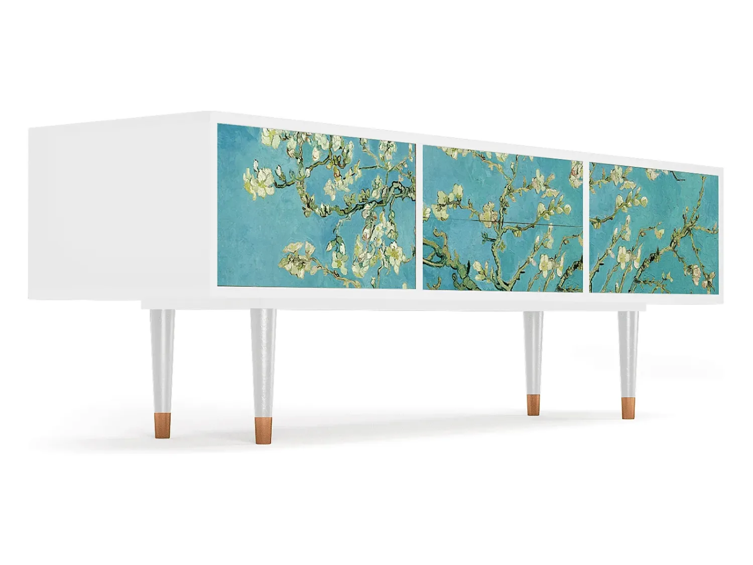 Mueble de TV - 170х59х48 cm - T4 - Almond Blossom, Branco^ Móvel De Tv