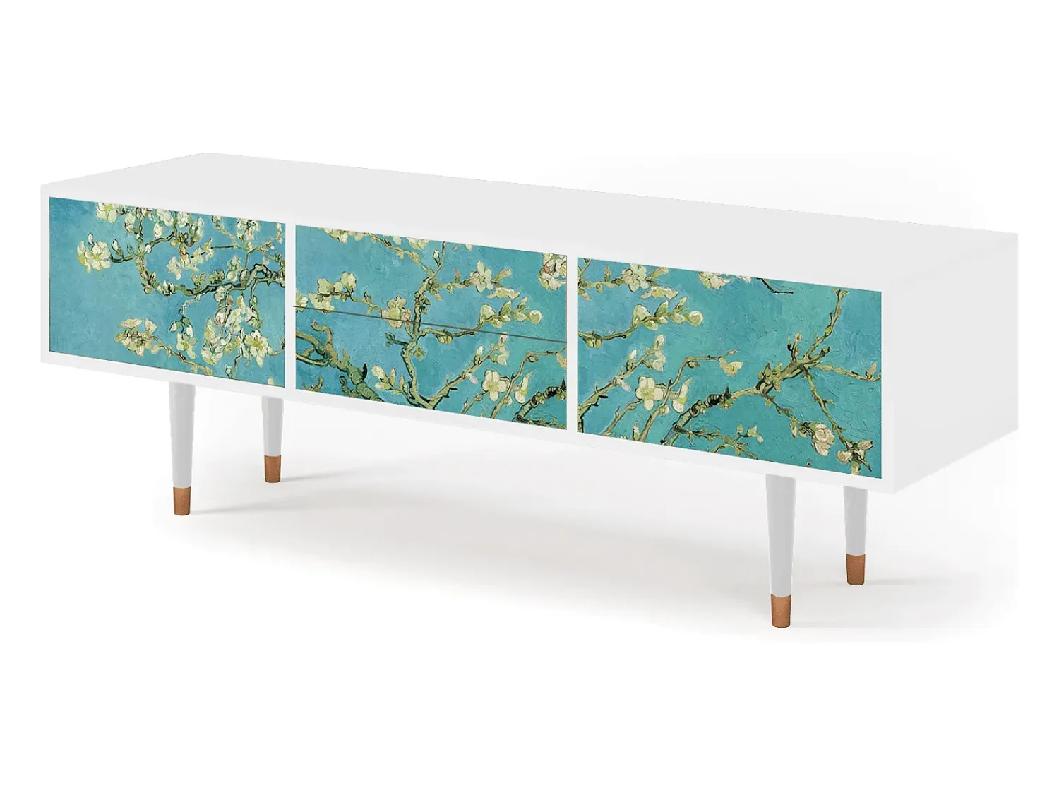 Mueble de TV - 170х59х48 cm - T4 - Almond Blossom, Branco^ Móvel De Tv