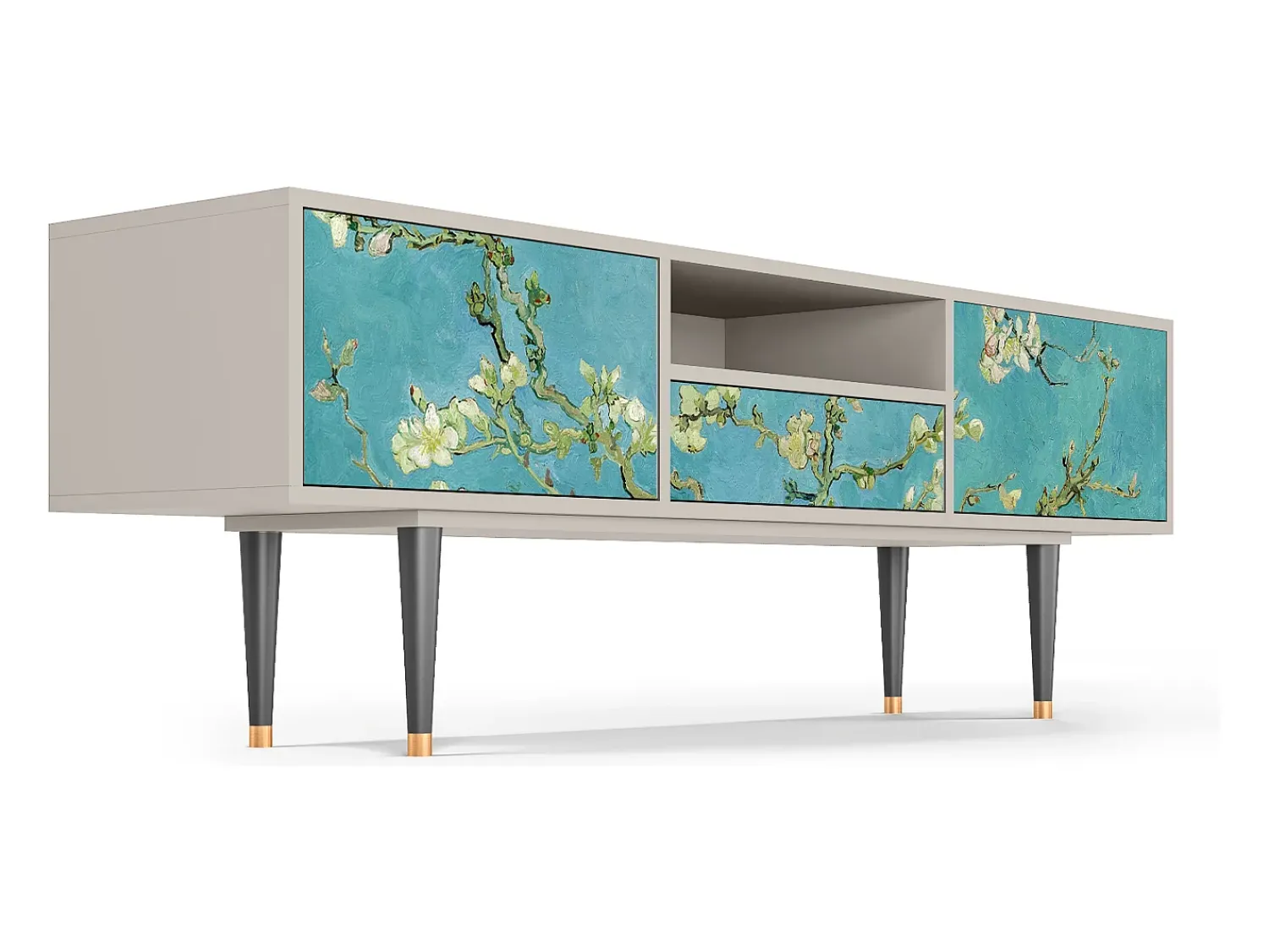 Mueble de TV - 170х59х41 cm - T6 - Almond Blossom, Areia^ Móvel De Tv