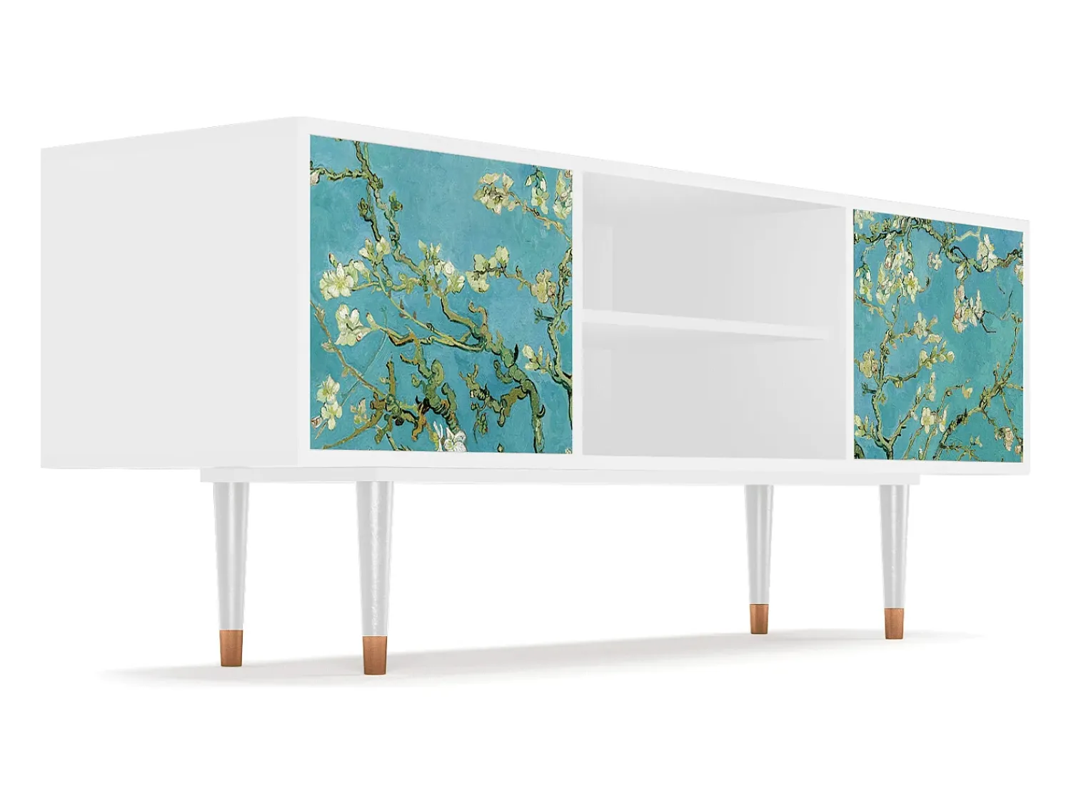 Mueble de TV - 170х69х48 cm - T2 - Almond Blossom, Branco^ Móvel De Tv