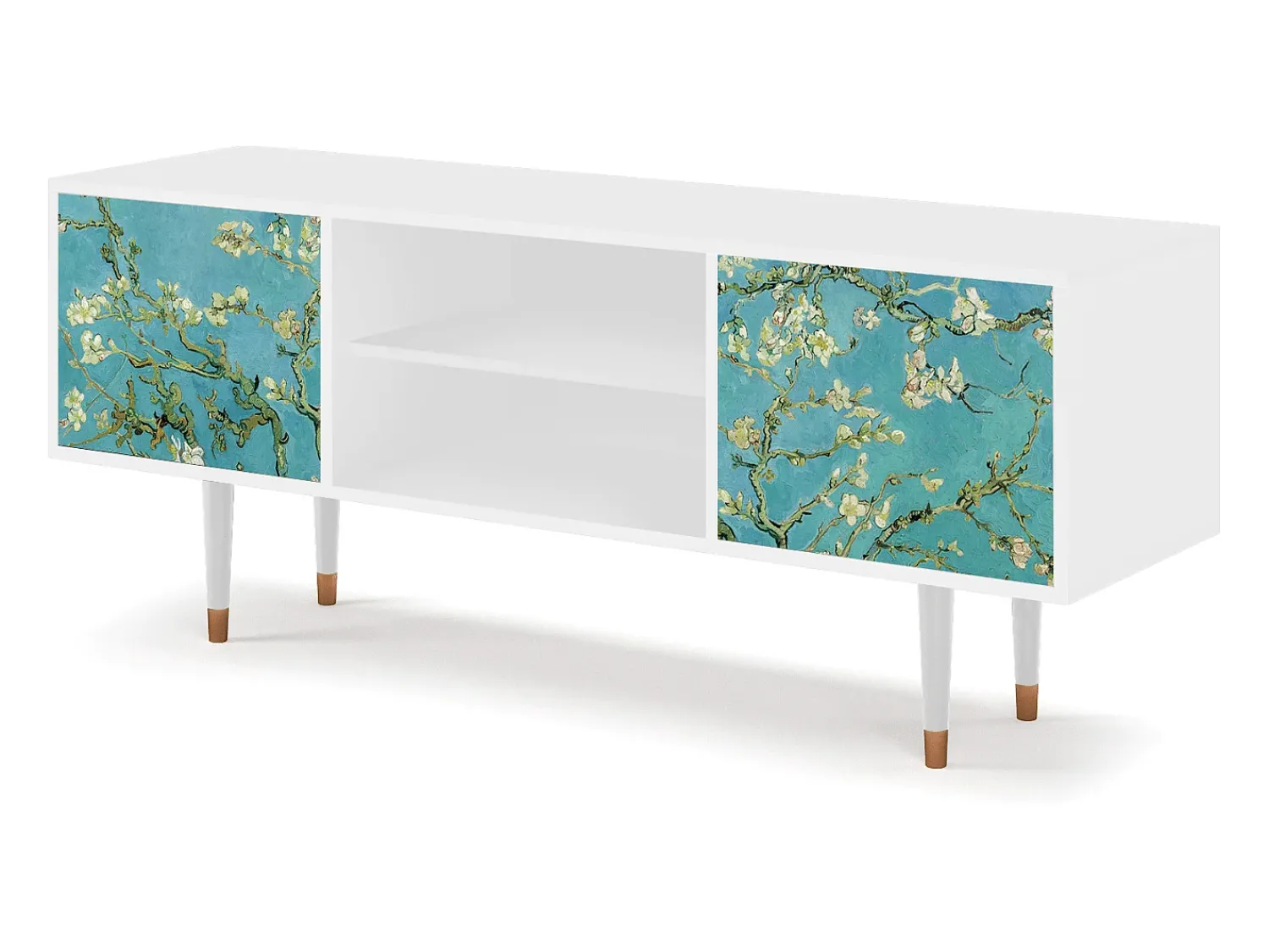 Mueble de TV - 170х69х48 cm - T2 - Almond Blossom, Branco^ Móvel De Tv