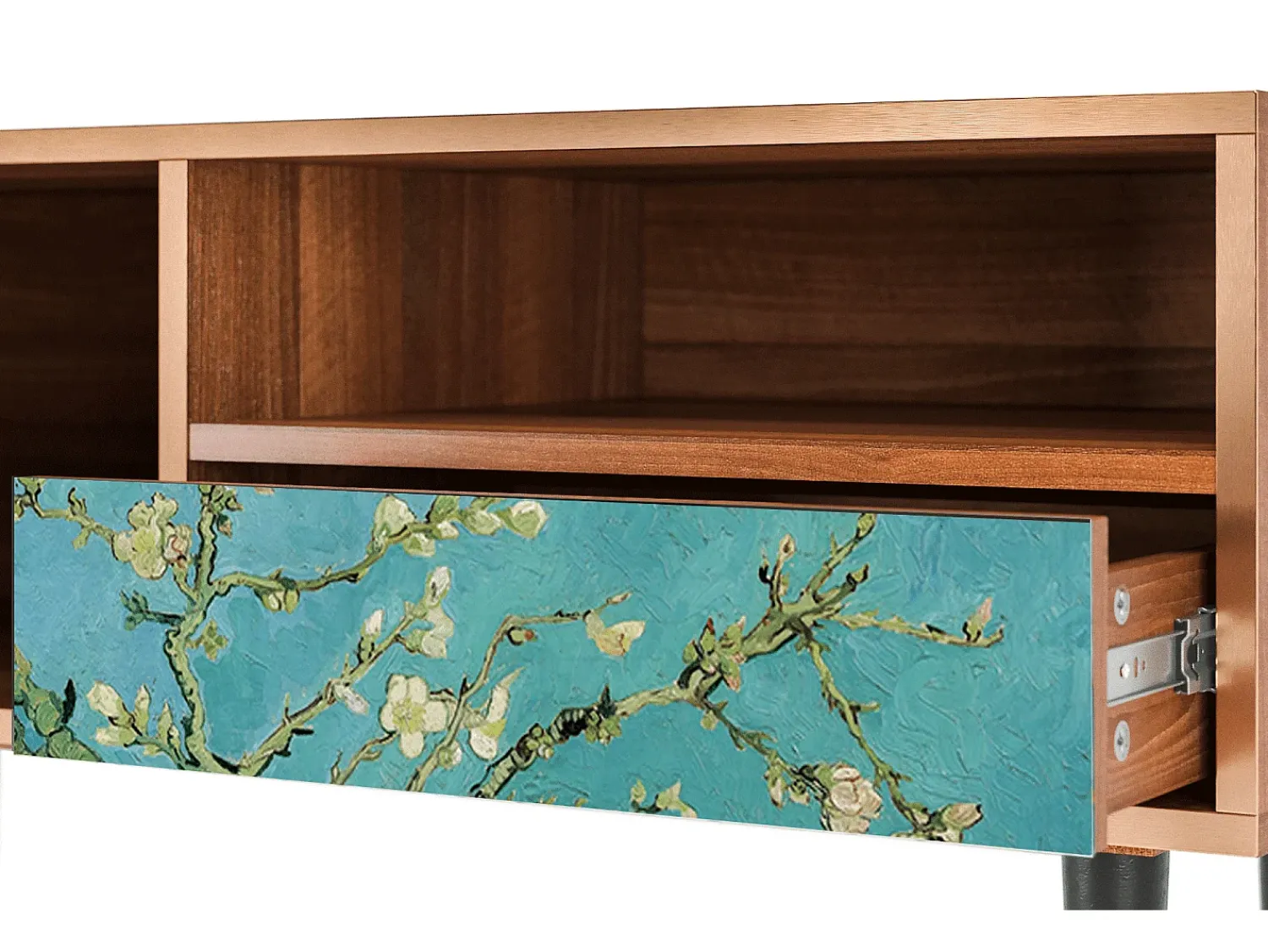 Mueble de TV - 115х59х48 cm - T3 - Almond Blossom, Nogueira^ Móvel De Tv
