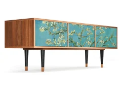 Móvel De Tv* Mueble de TV - 170х59х48 cm - T4 - Almond Blossom, Nogueira Castanho