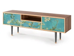 Móvel De Tv* Mueble de TV - 170х59х41 cm - T6 - Almond Blossom, Nogueira Castanho