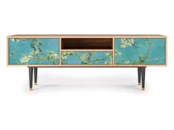 Móvel De Tv* Mueble de TV - 170х59х41 cm - T6 - Almond Blossom, Nogueira Castanho