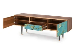 Móvel De Tv* Mueble de TV - 170х59х41 cm - T6 - Almond Blossom, Nogueira Castanho