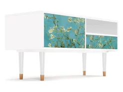 Móvel De Tv| Mueble de TV - 115х59х48 cm - T3 - Almond Blossom, Branco Bege