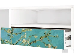 Móvel De Tv| Mueble de TV - 115х59х48 cm - T3 - Almond Blossom, Branco Bege