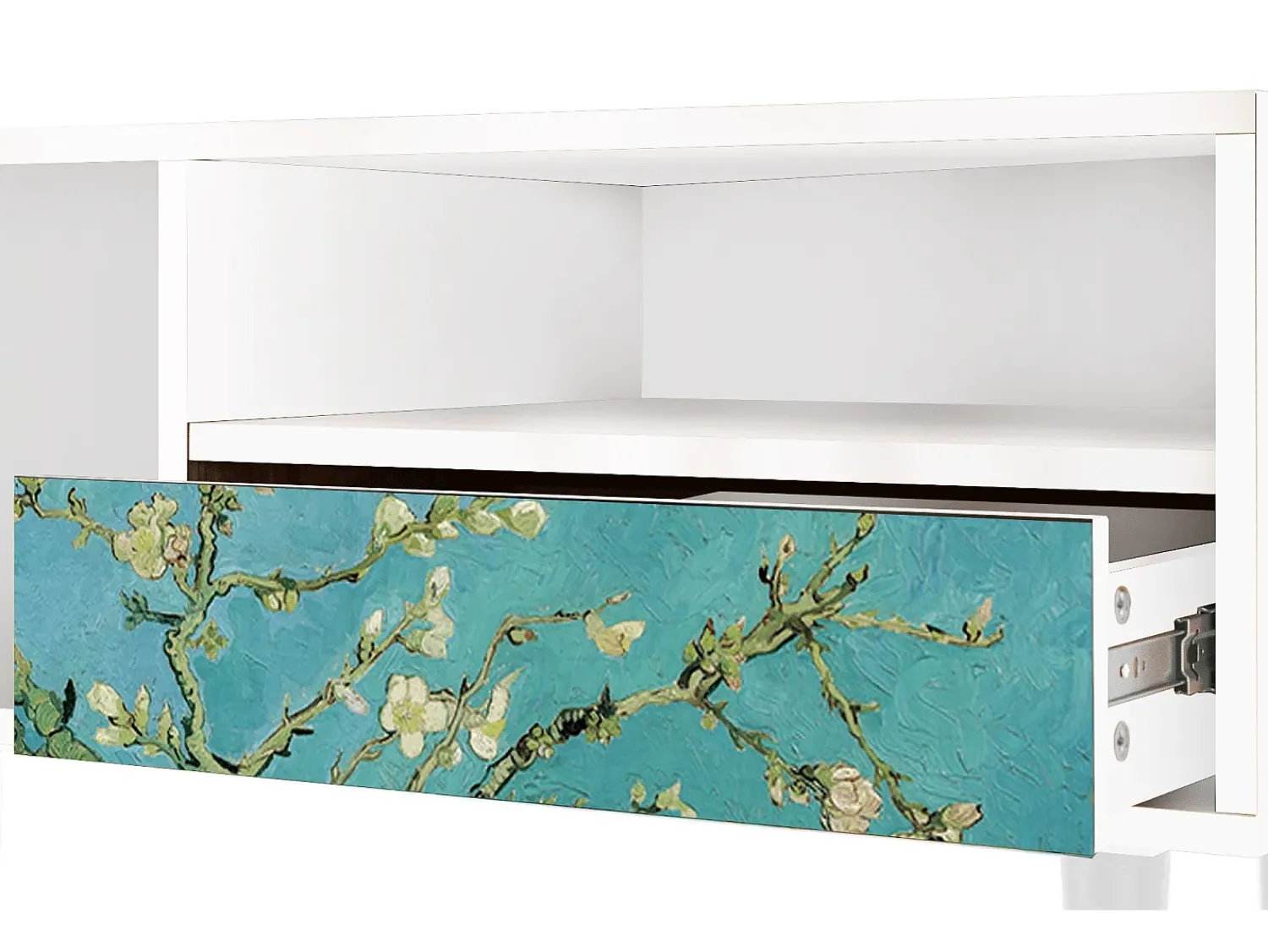 Móvel De Tv| Mueble de TV - 115х59х48 cm - T3 - Almond Blossom, Branco Bege